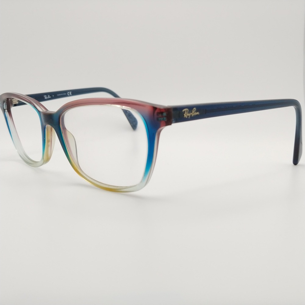 Ray-Ban Eyeglasses Women 54-17-140 Blue Gradient RB 5362 5834 Square Frames Only